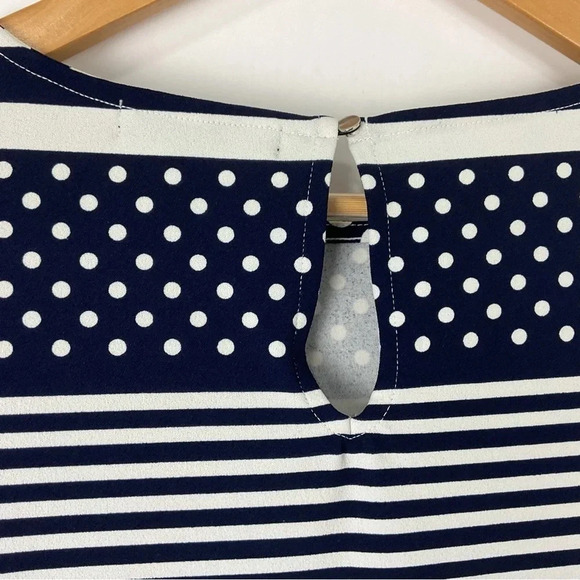Banana Republic Polka Dot Striped Dress Size XS - Picture 4 of 6